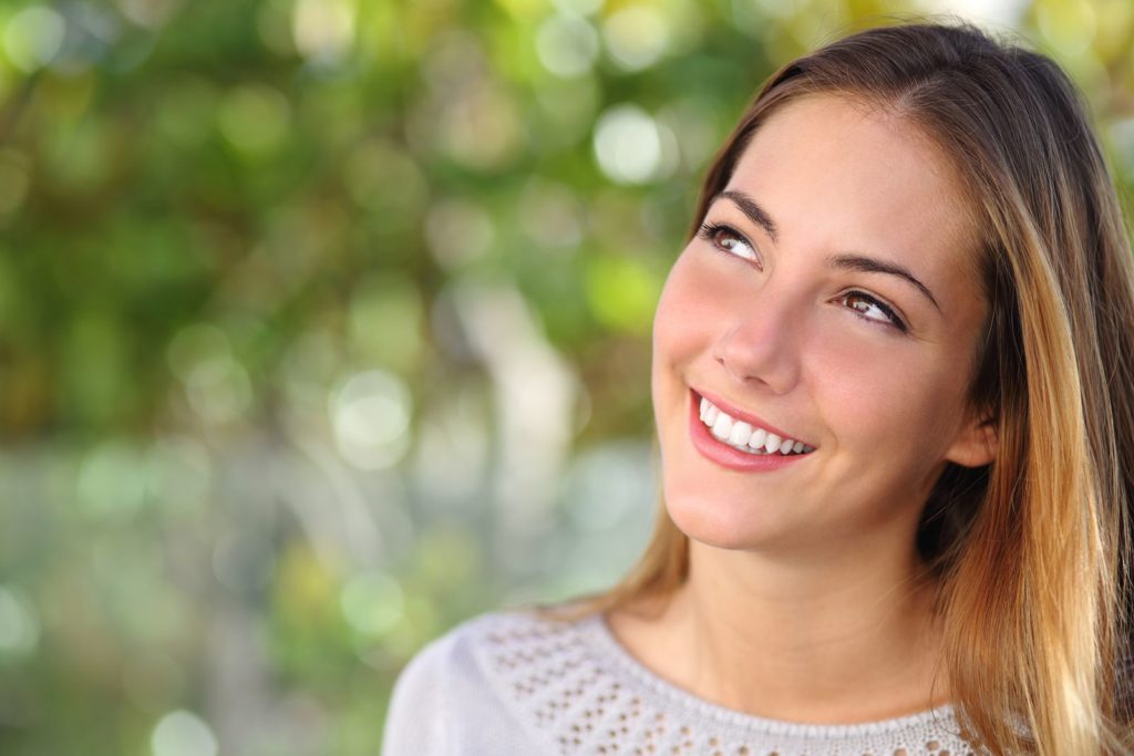 teeth whitening patient smiling